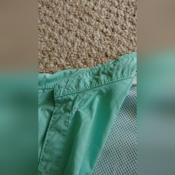 COLUMBIA BAHAMA II FISHING SHIRT SHORT SLEEVE in turquoise light blue size M - Picture 9 of 12